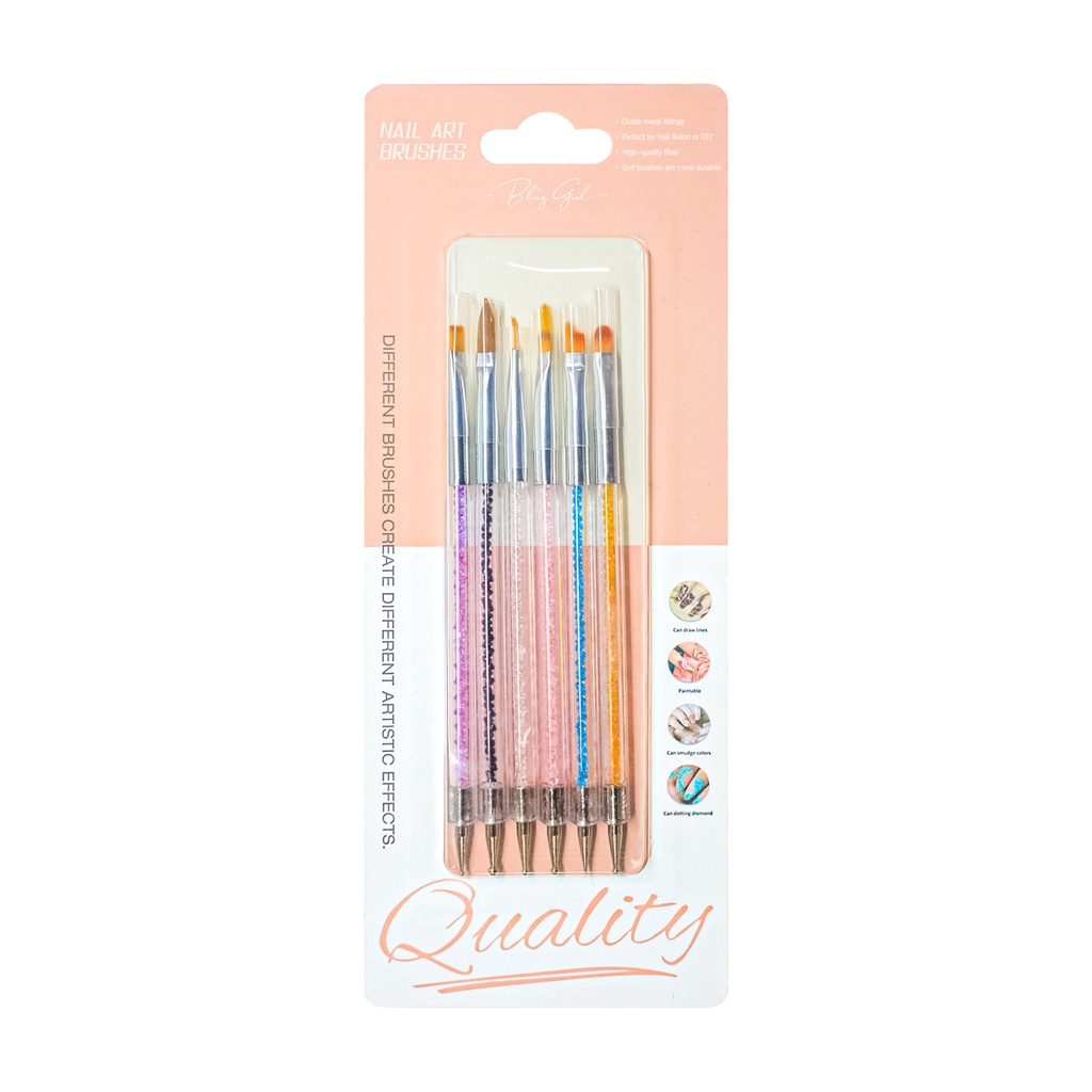 Acrylic and Dotting Brush