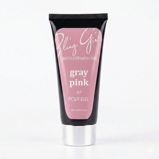 [6342512125517] Innate Quick Building Poly Gel Gray Pink 60ml #007 [4850]