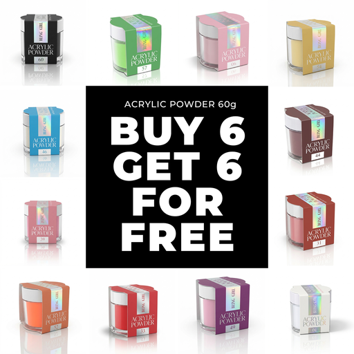 BG New Acrylic Powder 60g*6 Piece - Get 6 Free