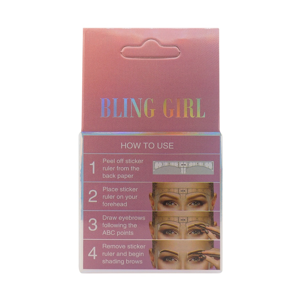 Eyebrow Ruller Stencils [S2507P06]