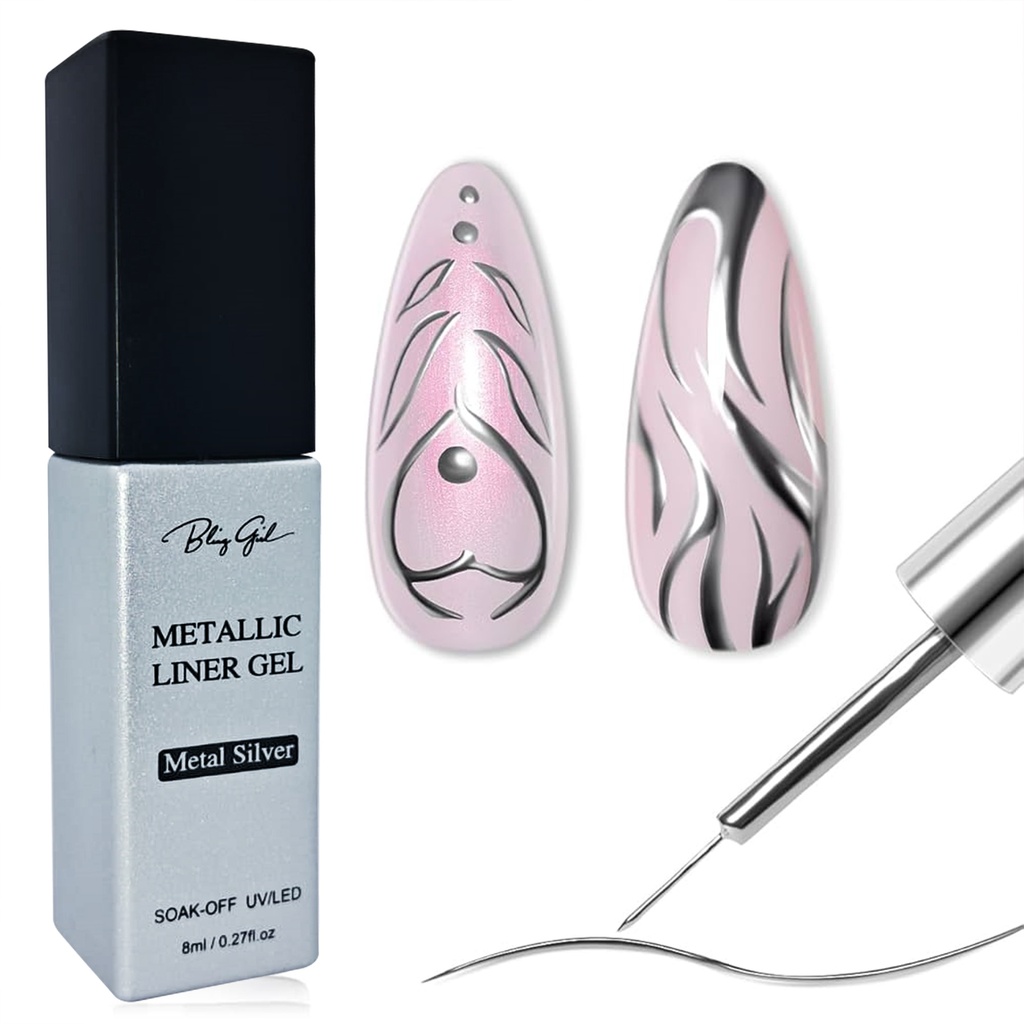 Silver Metallic Liner Gel [S2508P01]