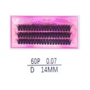 6D Fluffy Cluster Lashes 60D 14mm-D [S2508P06]