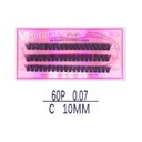 6D Fluffy Cluster Lashes 60D 10mm-C [S2508P06]