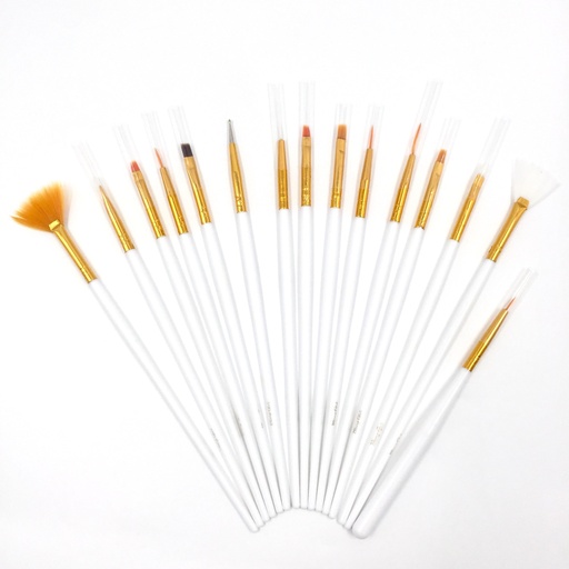[6371810474508] Bling Girl Nail Gel Art Brush Set 15Pcs [6287]