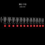 Bling Girl BG-110 Matte Stiletto Full Cover Press On Soft Tips 100 pcs Clear [2427]