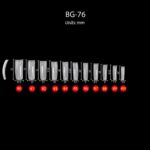 Bling Girl BG-76 Square French Tip Press On Soft Tips 100 pcs [6385]