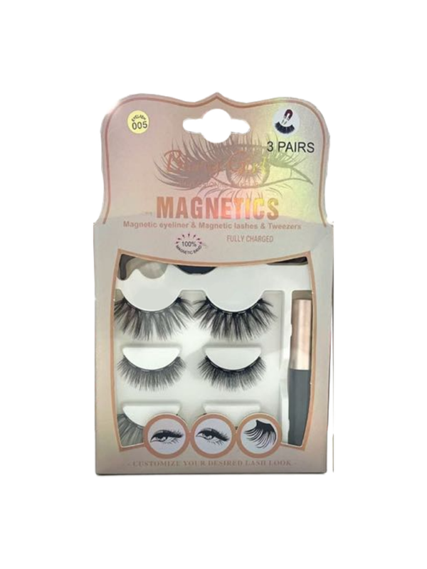 Bling Girl Magnets eyeliner&Magnetics lashes&Tweezers 3Pairs[ R2310P75 ]